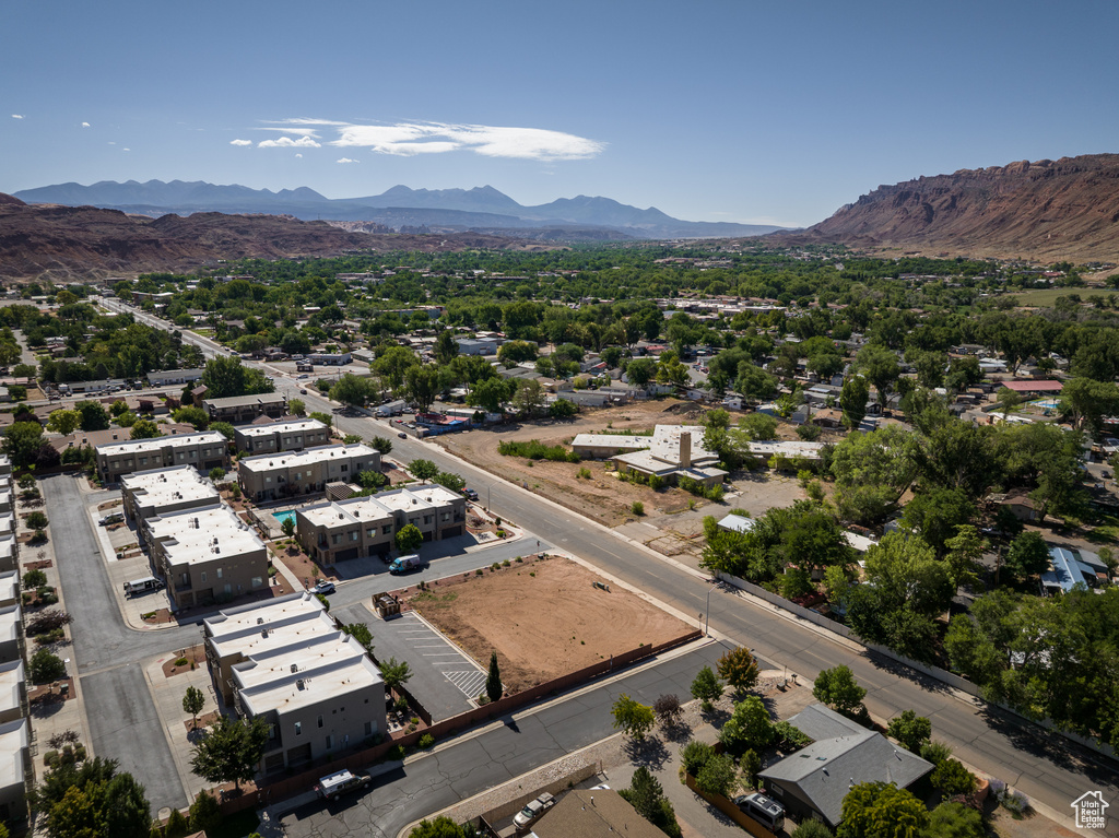 Bird\'s eye view of mountains