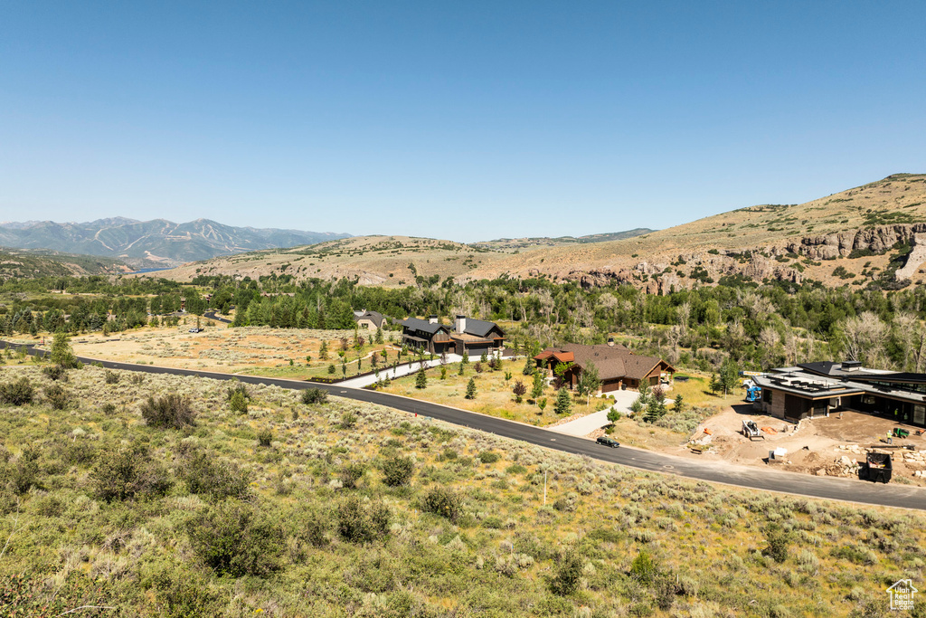 View of mountain background