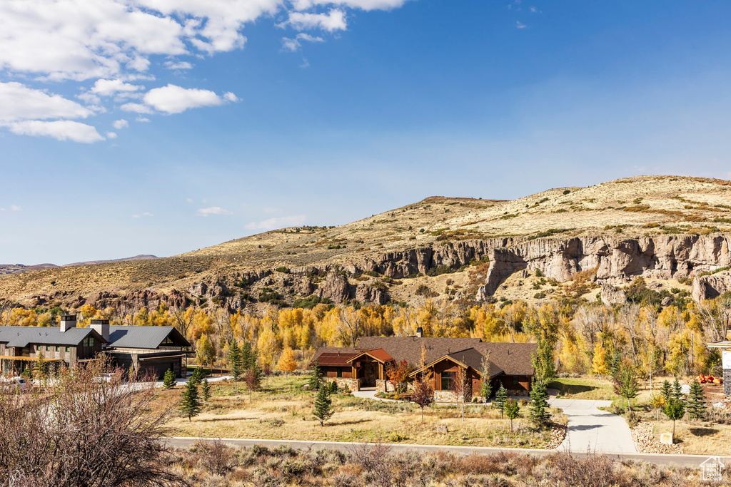 View of mountain background