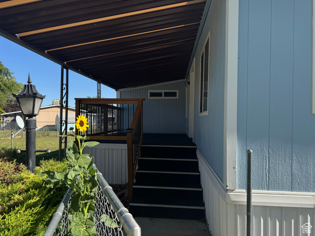 View of stairway