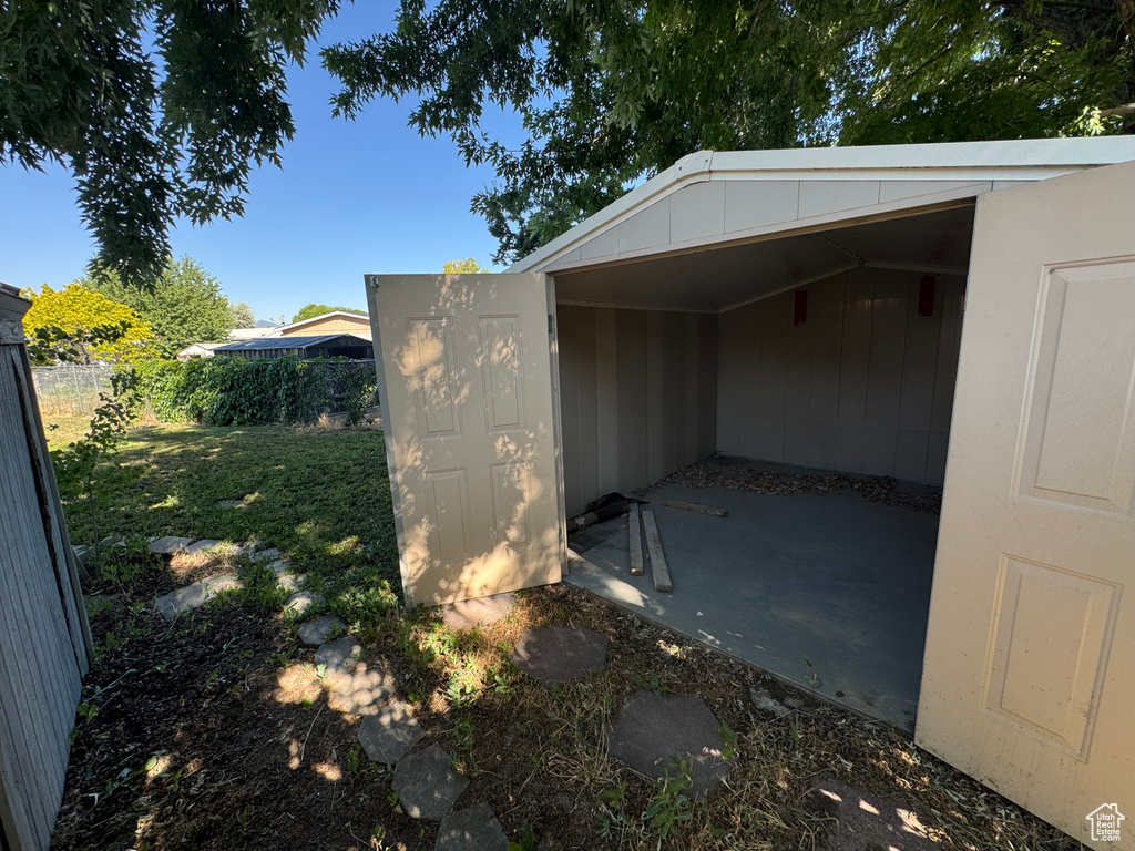 View of outdoor structure