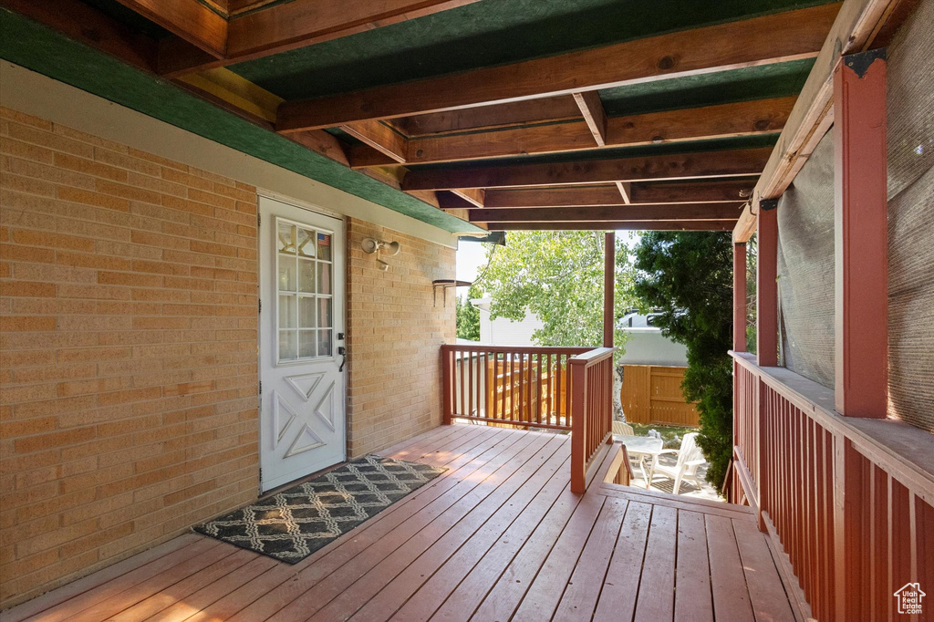 View of deck