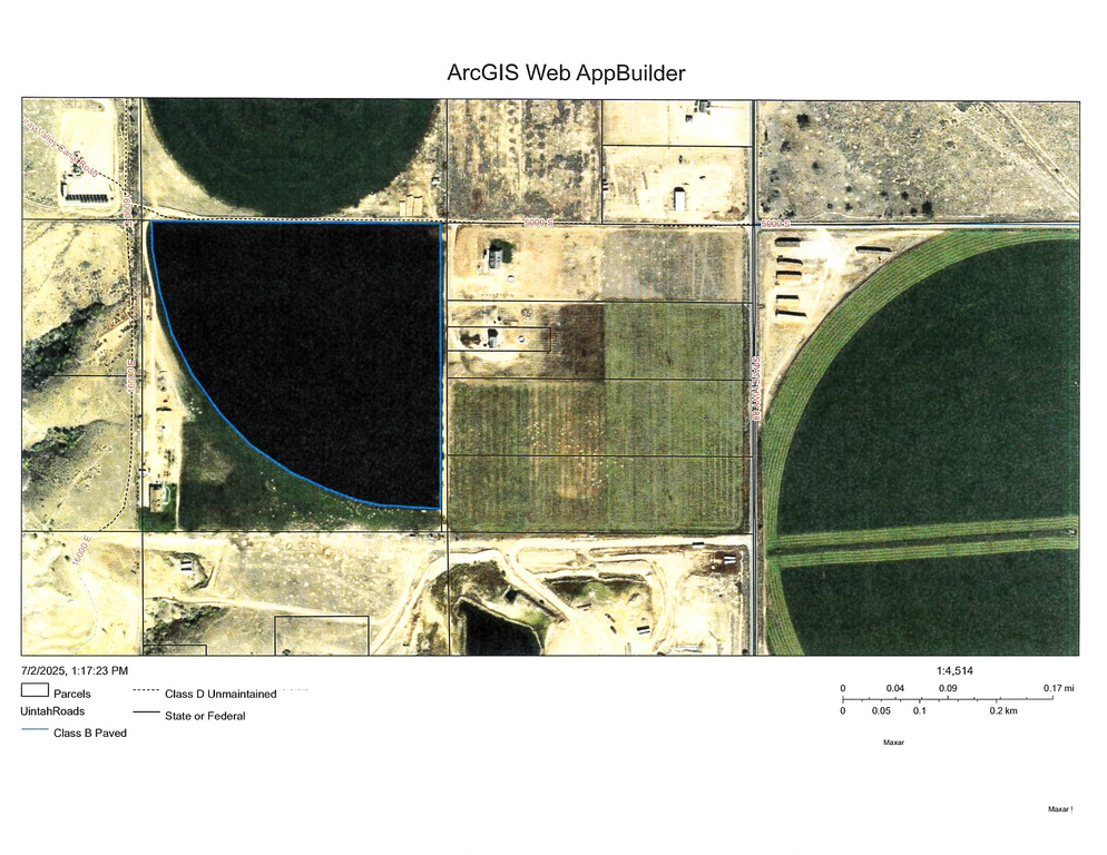 Aerial overview of property's location