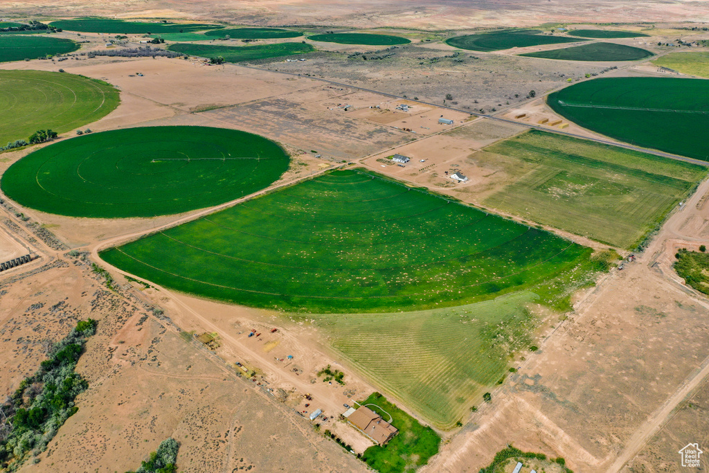 Aerial view of property's location featuring rural landscape