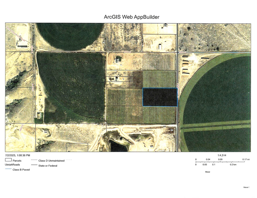 Aerial view of property's location