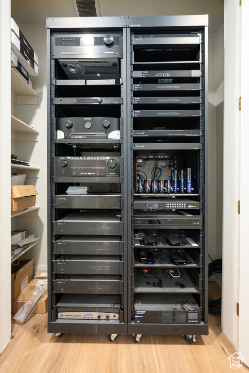 Utilities featuring beverage cooler