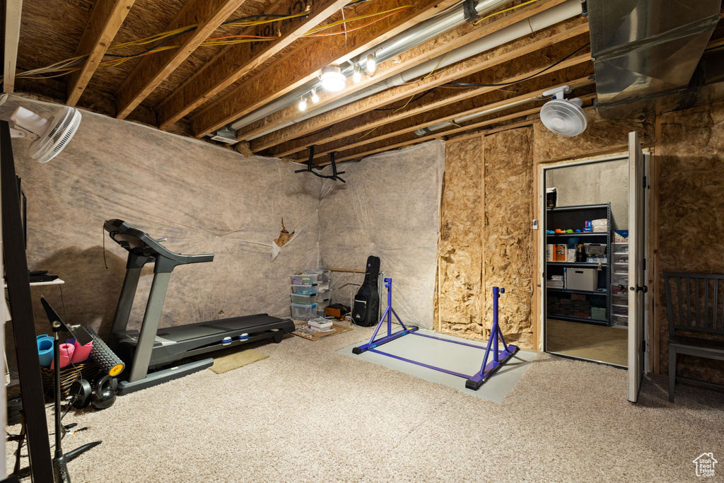 View of workout area