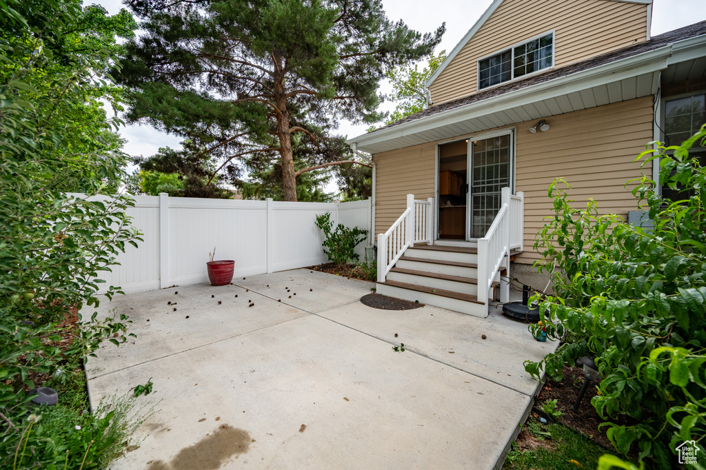 View of patio / terrace with entry steps