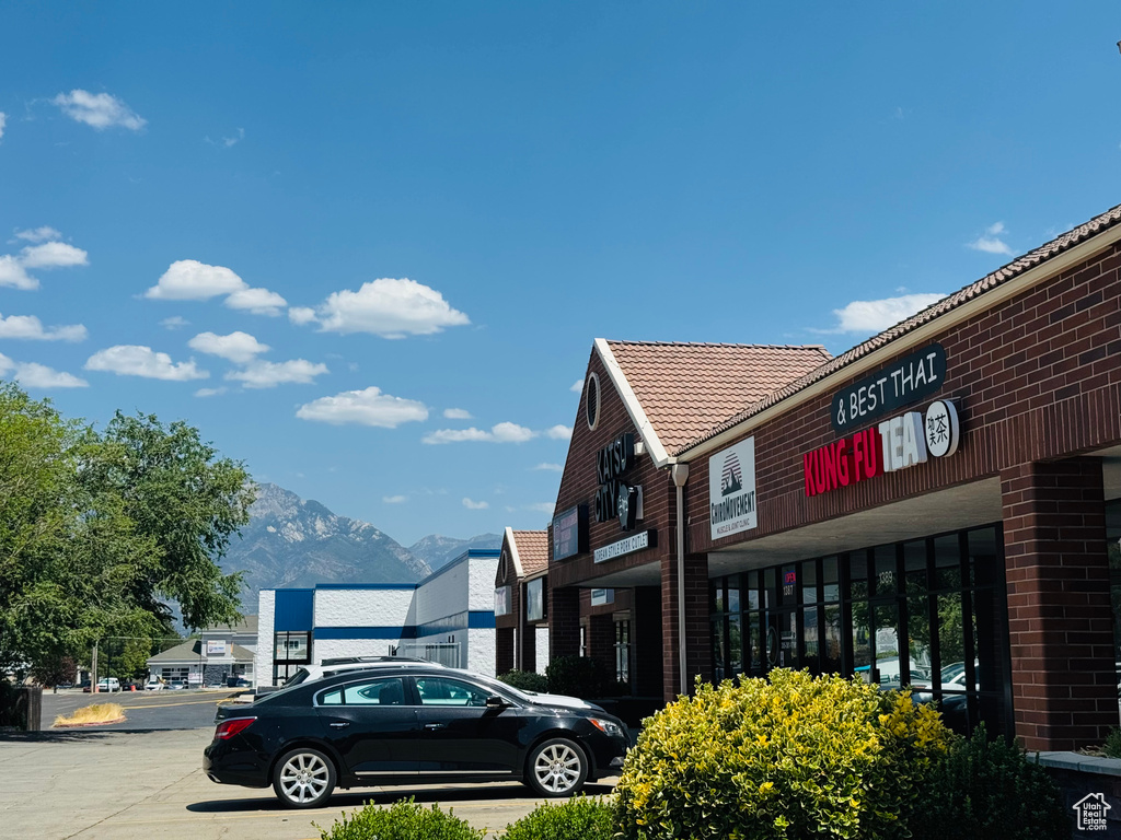 View of property featuring a mountain view