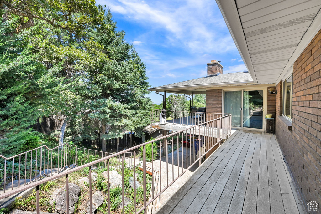 View of deck