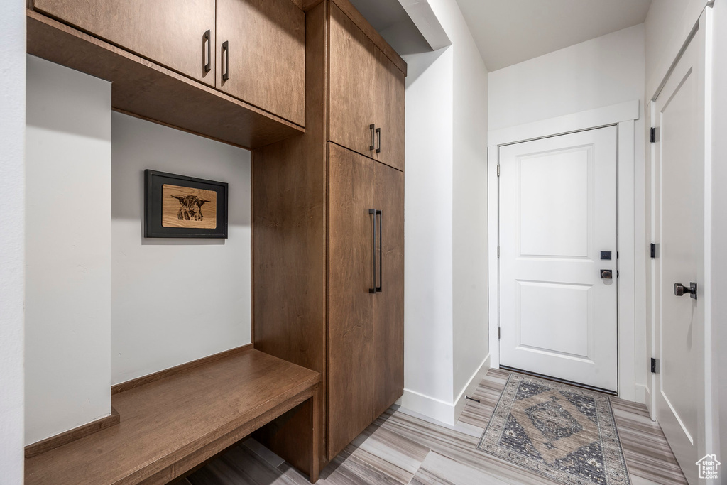 Mudroom with baseboards