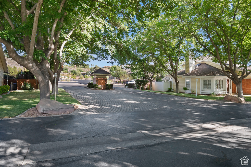 View of asphalt street
