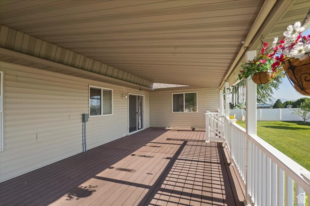View of deck