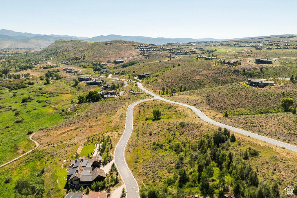 Aerial view of mountains