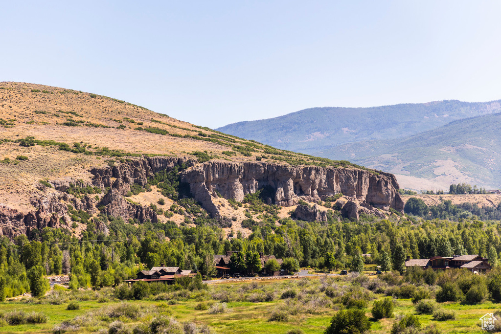 View of mountain background