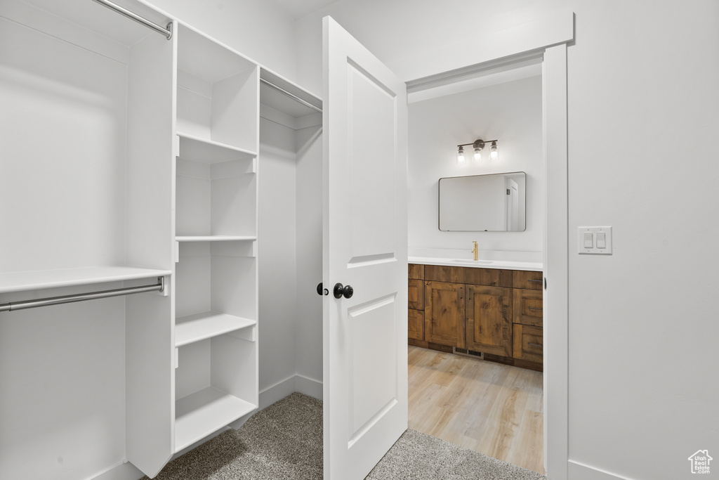 View of spacious closet