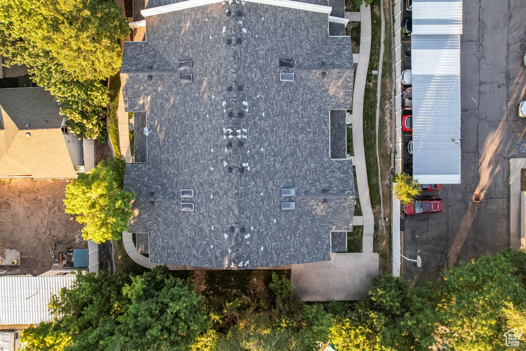 View from above of property