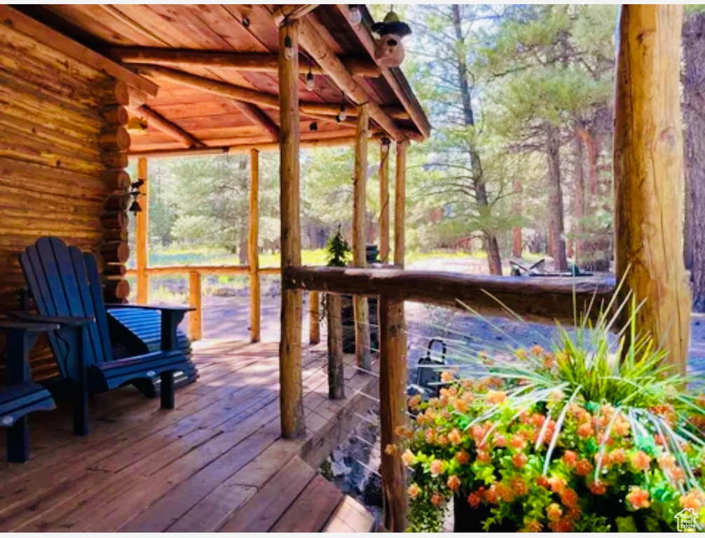 View of deck