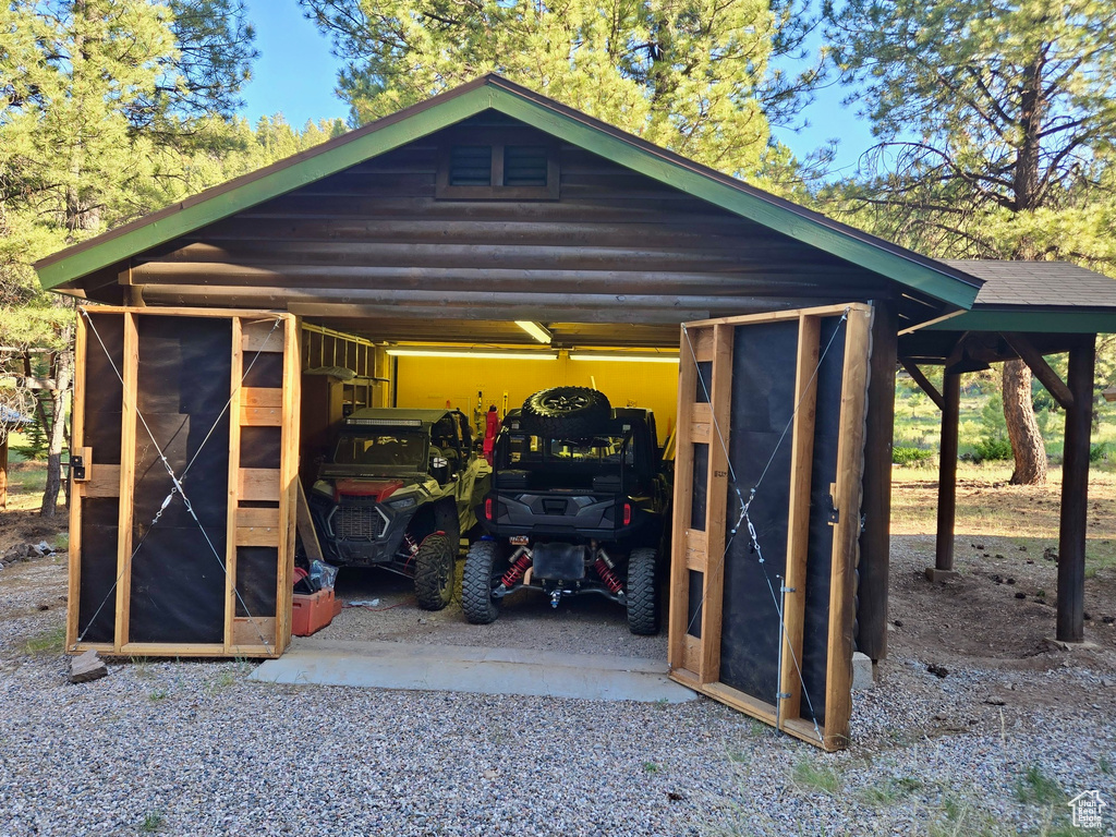 View of outdoor structure