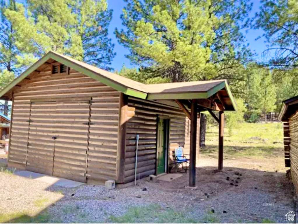 View of outdoor structure