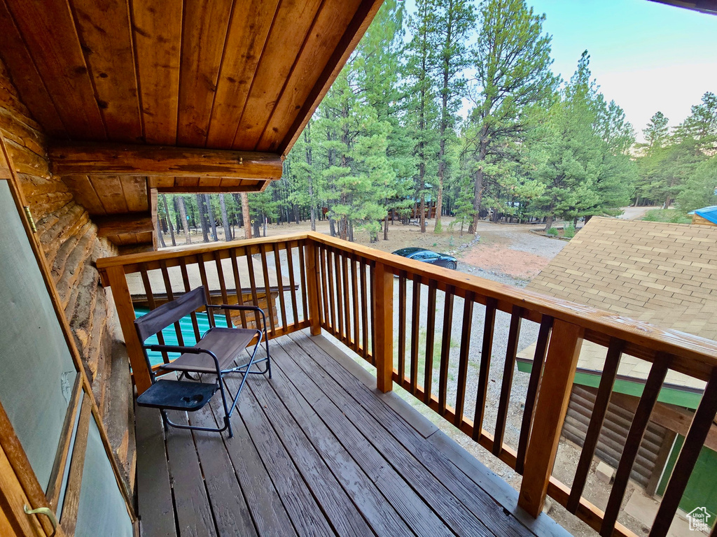 View of wooden terrace