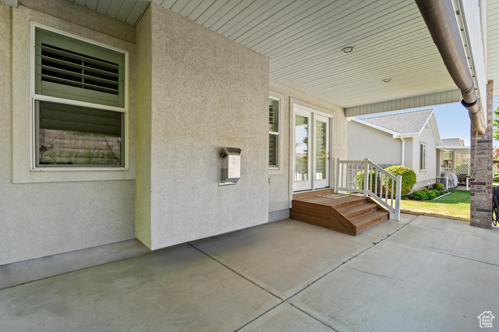 View of patio