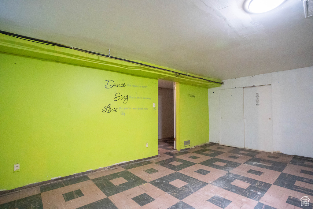 View of basement