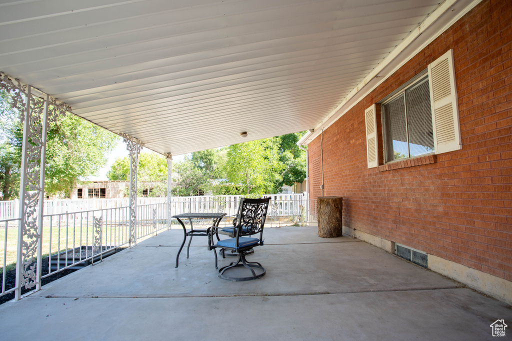 View of patio / terrace featuring outdoor dining space