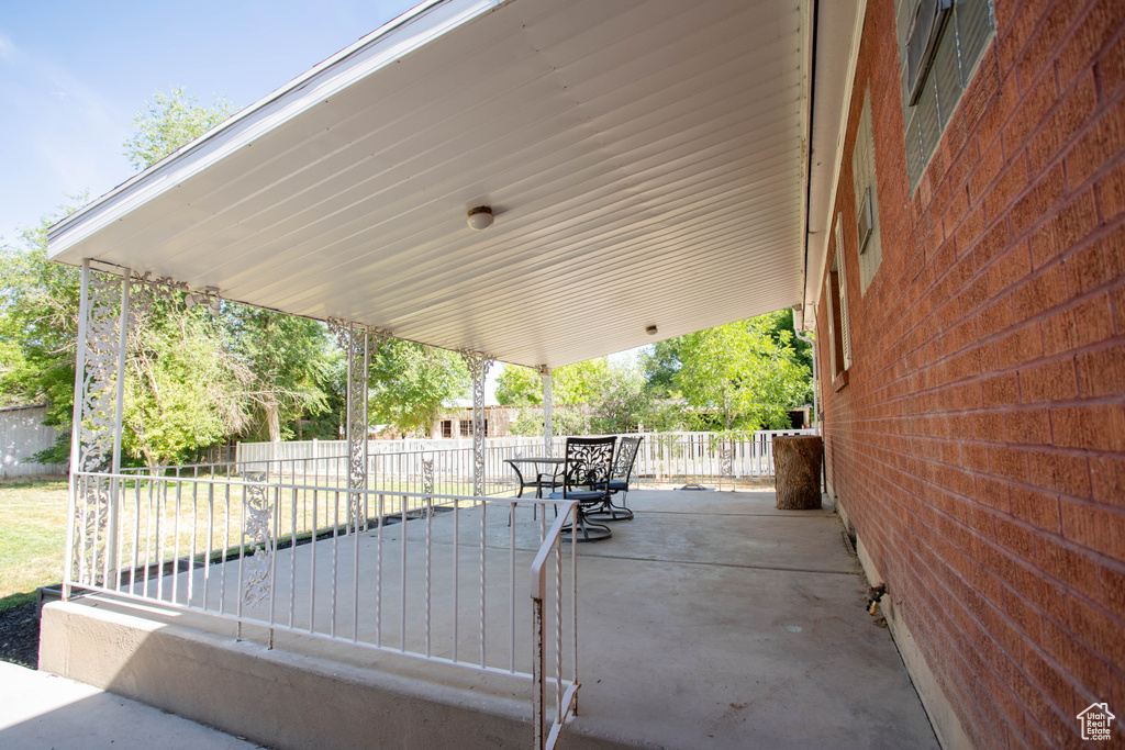 View of patio