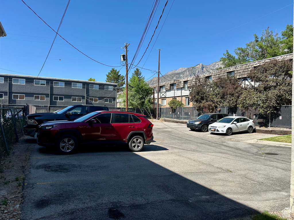 View of uncovered parking lot