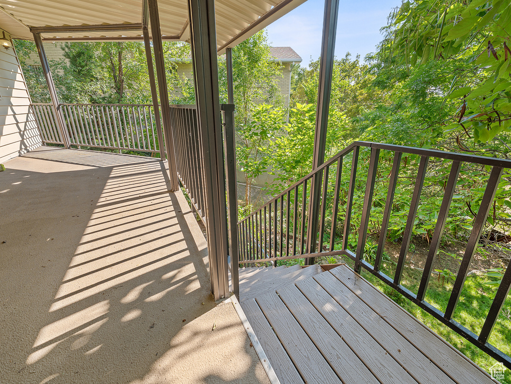 View of wooden terrace
