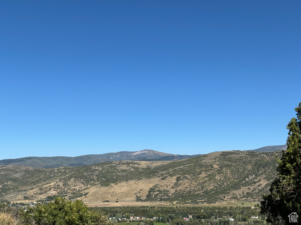 View of mountain backdrop