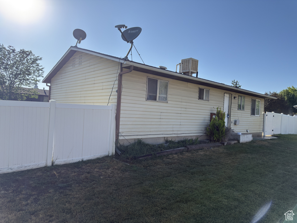 Rear view of house
