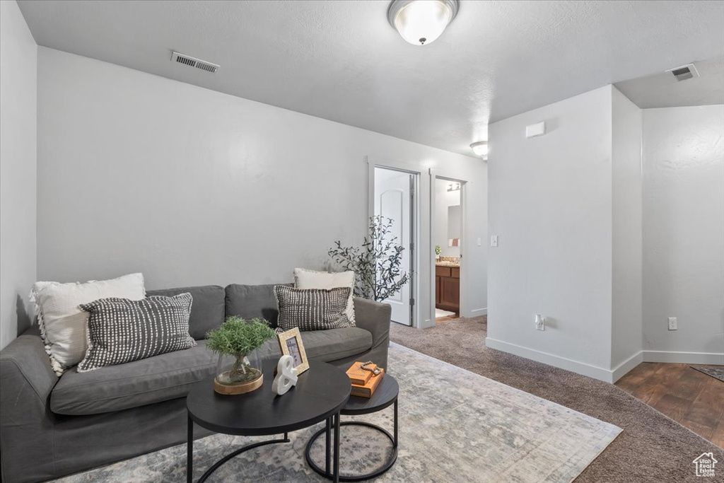 Living area with baseboards