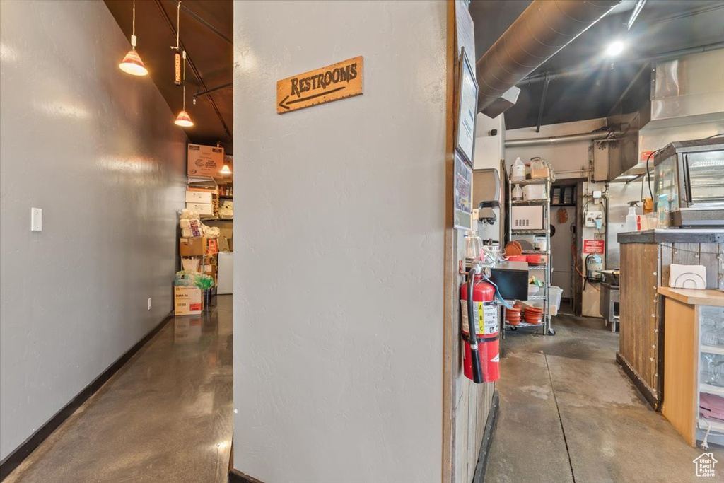 Below grade area with baseboards