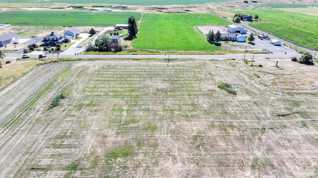 Aerial view of sparsely populated area