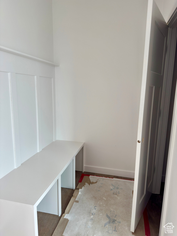 Mudroom with baseboards