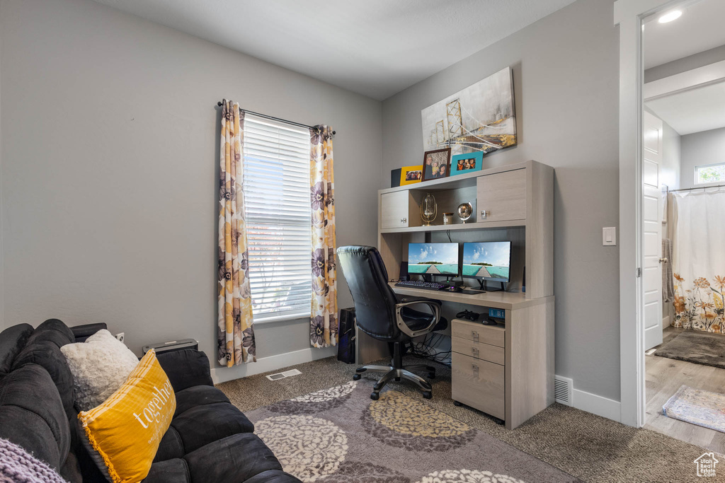 Office space featuring plenty of natural light