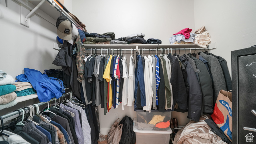 View of spacious closet