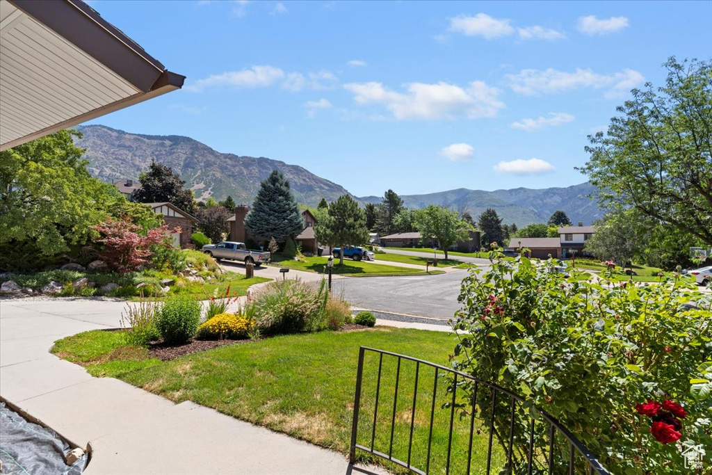 View of mountain backdrop