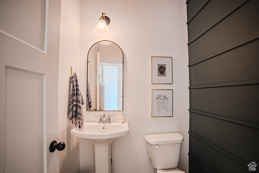 Half bath with toilet