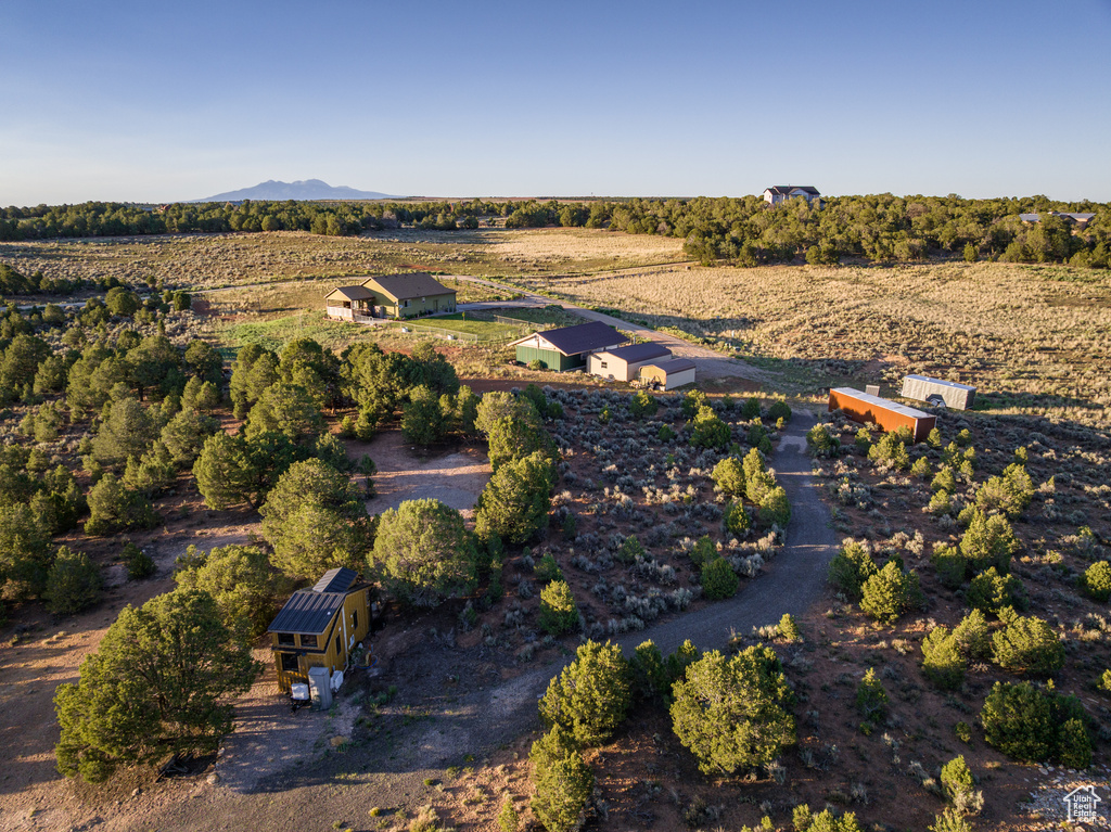 View of rural area with a mountain backdrop