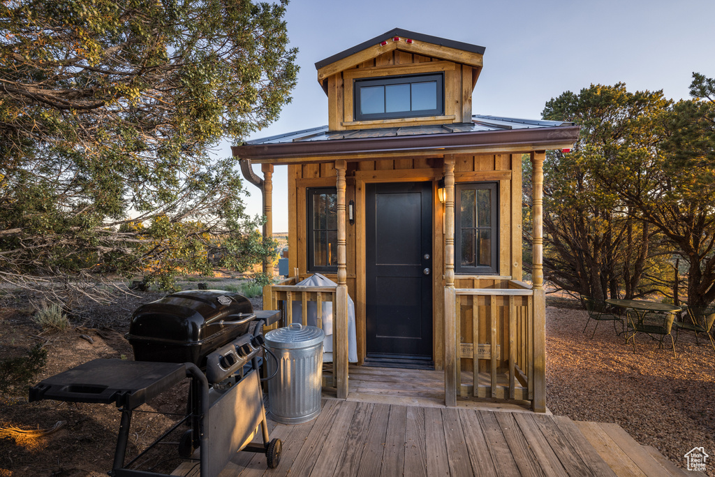 View of outbuilding