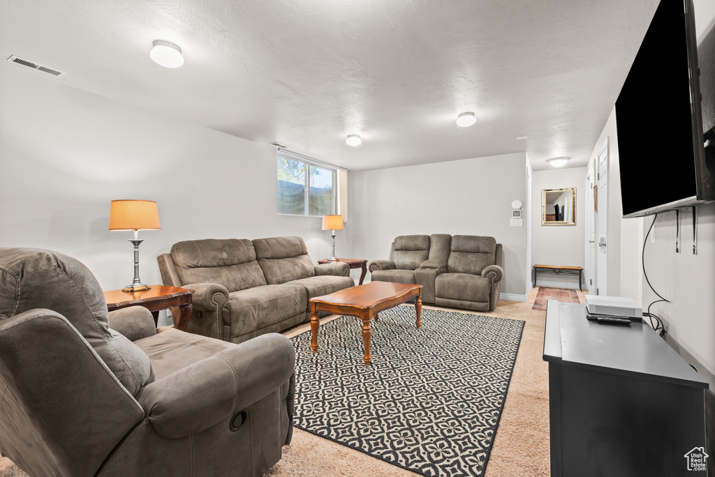 Living area with baseboards