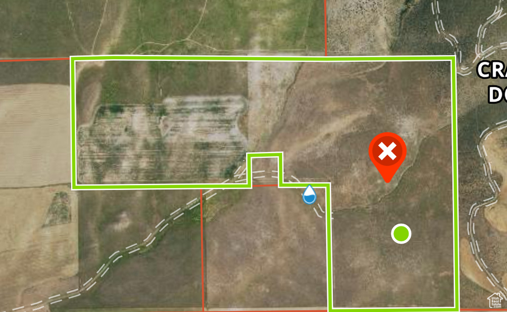 Map / location featuring property parcel outlined