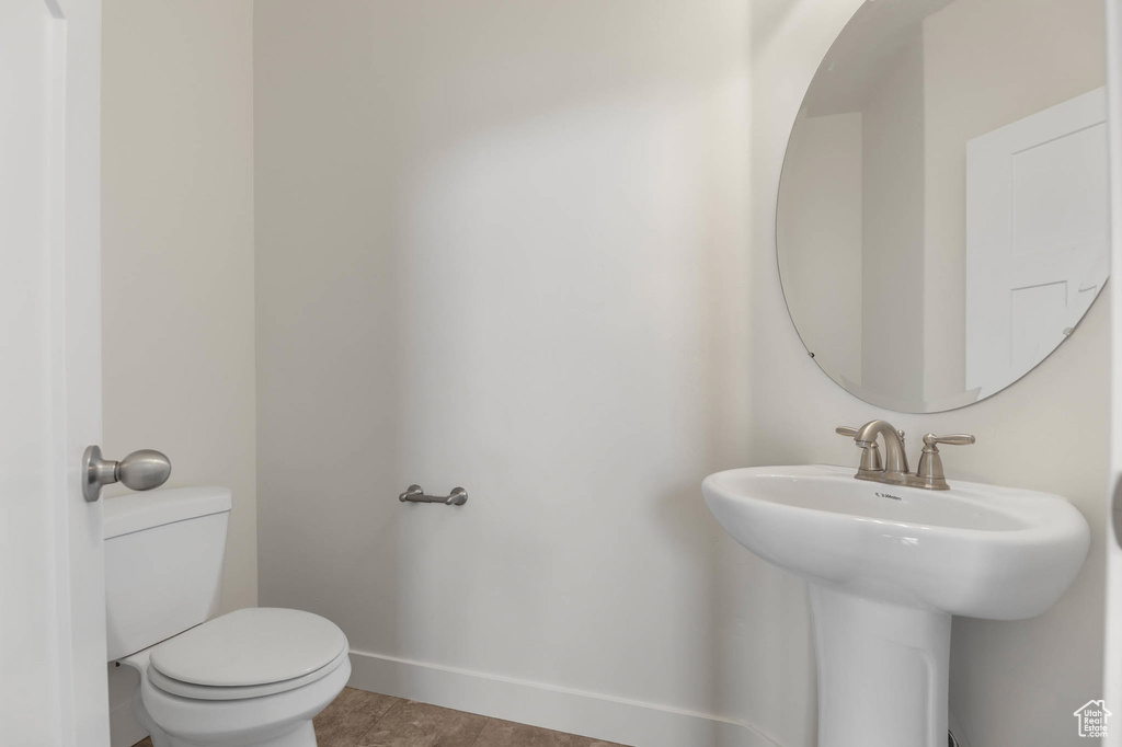 Bathroom with toilet and a sink