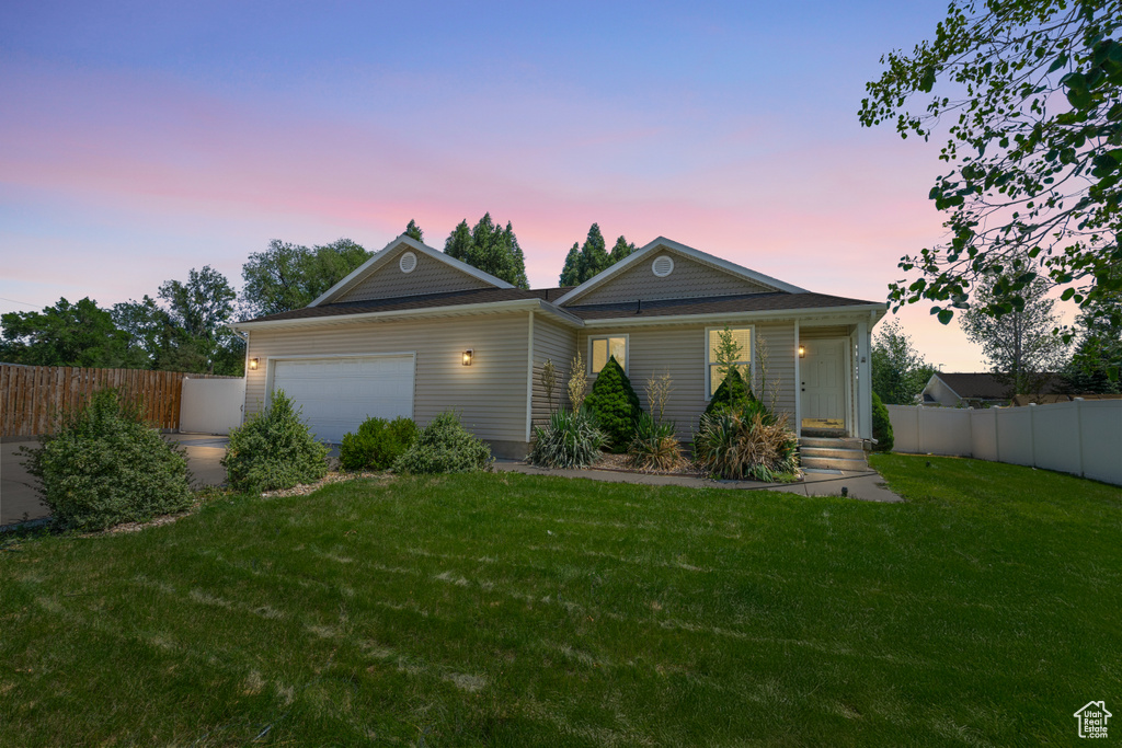 Ranch-style house with an attached garage