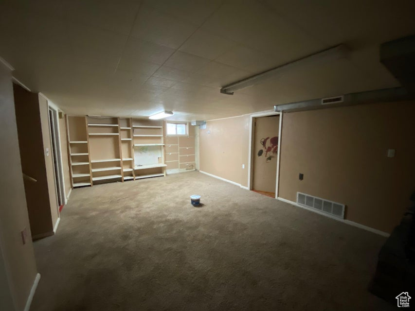 Garage with baseboards