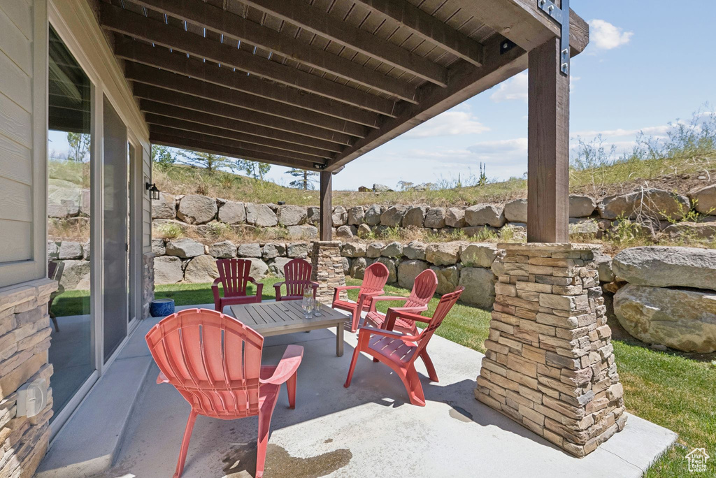 View of patio