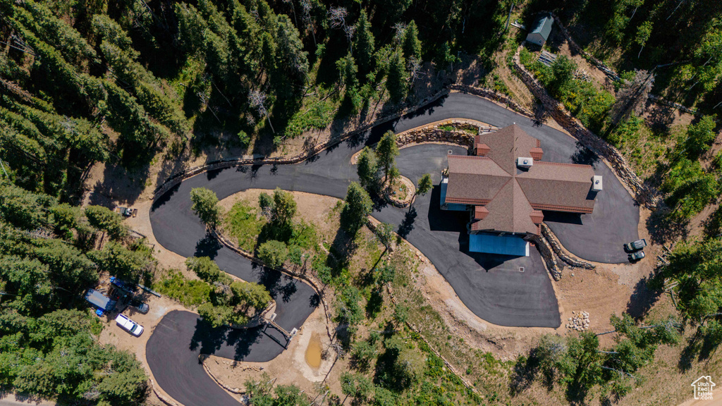 Aerial view of property and surrounding area